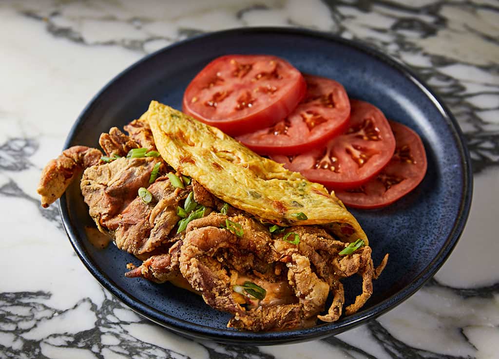 Soft Shell Crab Omelet