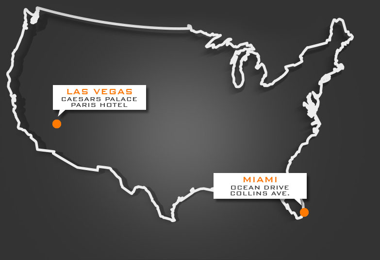 Cafe Americano - Locations
